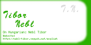 tibor nebl business card